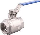 DERNORD Stainless Steel 304 Ball Valve, 2-Piece Full Port Heavy Duty for WOG