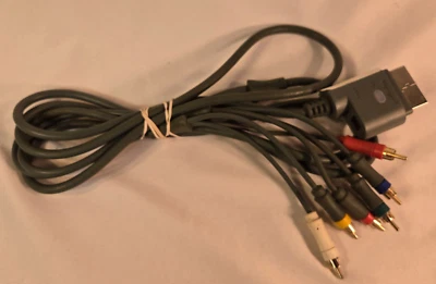 OEM Genuine Microsoft Xbox 360 Console HD AV Cable Component X810972-002 Gray - Image 1 of 4