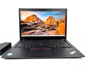 Lenovo ThinkPad T490s Touchscreen i7-8565U 1.8GHz 8GB 256SSD Win11 Home Grade B - Picture 1 of 12