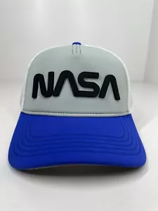American Needle NASA Trucker Gorra Sombrero Ajustable OSFM Azul Blanco Gris - Imagen 1 de 12