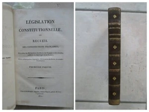 RECUEIL CONSTITUTIONS FRANCAISES, droits de l'homme, déclarations Amérique, 1820 - Imagen 1 de 24