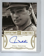 Paul Molitor 2013 Panini Cooperstown ON CARD  Signatures #449/490 HOF-MOL