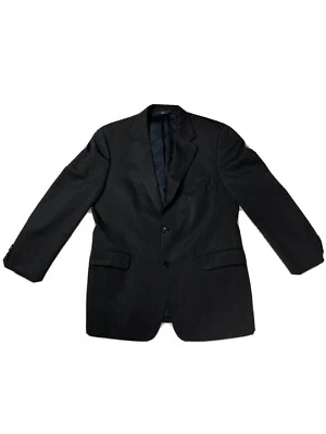 Brooks Brothers 346 Men's 41R Navy Blue Striped Wool Sport Coat 2 Button Blazer - Image 1 of 4