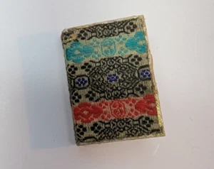 Antike Schmuckschatulle Ohrringe Aufbewahrung 2 Zoll rechteckig Abdeckung - Bild 1 von 5