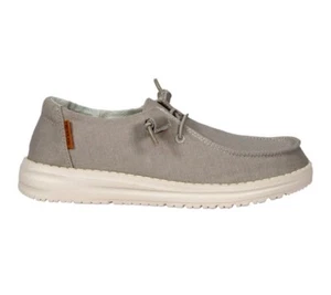 HEY DUDE WENDY Chambray Light Grey SLIP ON SHOES WOMEN'S SIZE 9 - Picture 1 of 10