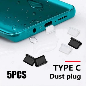 Plug Dustproof Cover Type C Charger Port For Samsung Galaxy S22 Huawei Xiaomi - Zdjęcie 1 z 14