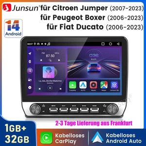 Für Fiat Ducato 2007-2023 10.1"Carplay 32G Android14 Autoradio GPS Navi WIFI DAB - Bild 1 von 12