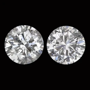 1.04ct DIAMOND STUD EARRINGS VERY GOOD CUT PAIR ROUND BRILLIANT NATURAL 1 CARAT - Picture 1 of 1