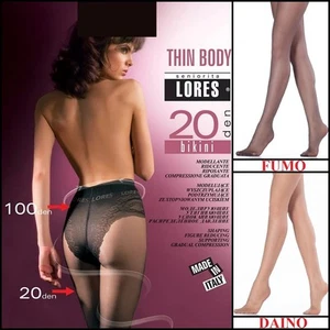 Collants de bikini collants correcteurs de luxe Lores Thin Body modeling 20 den - Foto 1 di 13