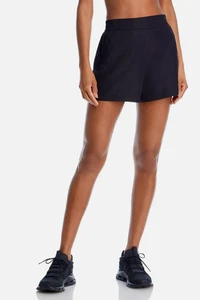 Pantaloncini a vento Aqua donna flat davanti neri taglia L - Foto 1 di 3