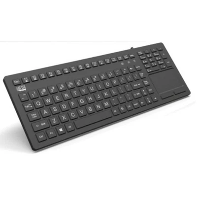 Adesso Akb-270Ub Waterproof Touchpad Keyboard Blk Usb Washable Antimicrobrial - Image 1 of 4
