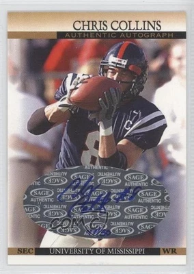 2004 SAGE Hit SEC Auto /50 Chris Collins #S7 Rookie Auto RC - Image 1 of 2