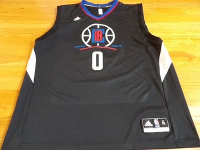 ADIDAS NBA LOS ANGELES CLIPPERS SINDARIUS THORNWELL BLACK JERSEY SIZE XL - Image 1 of 4