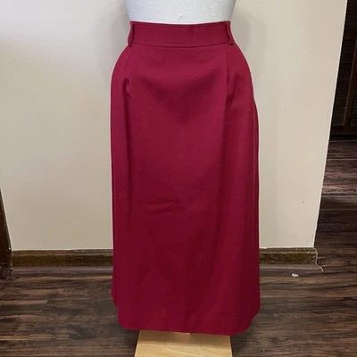 NWT Vintage Evan Picone Wool Long Yellow 16 ILGWU Label Lined Career Pleated - Image 1 of 4