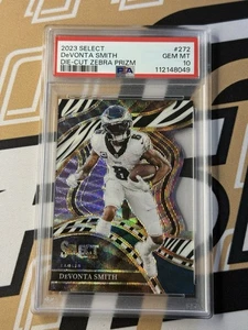 2023 Panini Select Devonta Smith Zebra SSP Club Level Psa 10 #272 - Picture 1 of 1