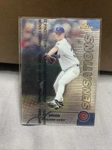 Carta Kerry Wood 1999 Topps Finest Sensations 124 Chicago Cubs con rivestimento - Foto 1 di 2