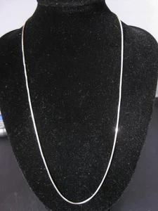 Vintage Genuine Italy 925 Sterling Silver Chain Necklace - Picture 1 of 9