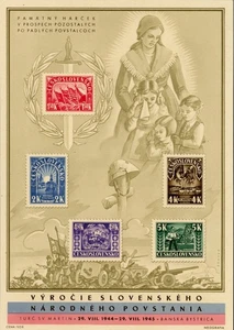 [G90.116] Czechoslovakia 1945 : Good VF Mint No Gum Sheet - $85 - Picture 1 of 1