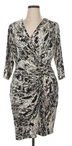 Calvin Klein V-Neck Wrap Dress Size 16 - Picture 1 of 7