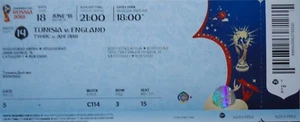 mint TICKET FIFA World Cup 2018 Tunisia - England # Match 14 - Picture 1 of 1