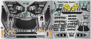 **NEW!!** 1/5 Arrma Kraton 8s Custom Window Decals/stickers - body stickers only - Picture 1 of 1