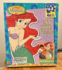 VINTAGE 1997 DISNEY THE LITTLE MERMAID ARIEL 3" MY SIZE PUZZLE 46 PC MATTEL - Picture 1 of 9