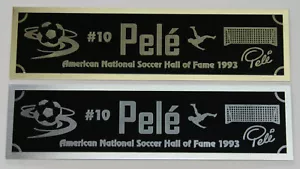 Pele nameplate for signed soccer ball photo or display case - Picture 1 of 2