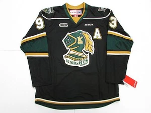 MITCH MARNER OHL LONDON KNIGHTS BLACK CCM PREMIER 7185 HOCKEY JERSEY - Picture 1 of 5