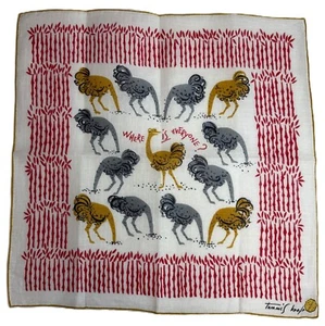 MWT Kimball TAMMIS KEEFE Hanky Ostrich Whimsy - Picture 1 of 5