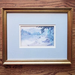 Paul Sawyier Kentucky River Framed Matted Limited Edition of 6000 Prints 12"x15" - Picture 1 of 11