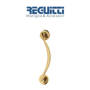 Maniglione spostato singolo Reguitti int. 200 mm Ottone lucido art. 320 - Foto 1 di 1