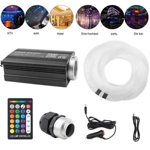500 LED RGBW Sternenhimmel Auto Lichtfaser Glasfaser Optik Deckenleuchte APP 3M - Bild 1 von 11