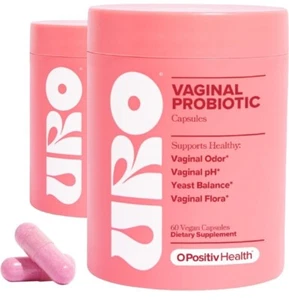 O Positiv URO pH Balance Vaginal Probiotics 120Caps Total 2 bottles EXP 10/25 - Picture 1 of 12