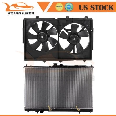 Radiator and Cooling Fan Assembly Fit for 2003 2004-2006 Mitsubishi Outlander Foto 1 de 4