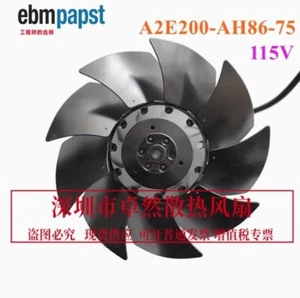 1PC A2E200-AH86-75 frequency converter external rotor axial AC fan - Afbeelding 1 van 3