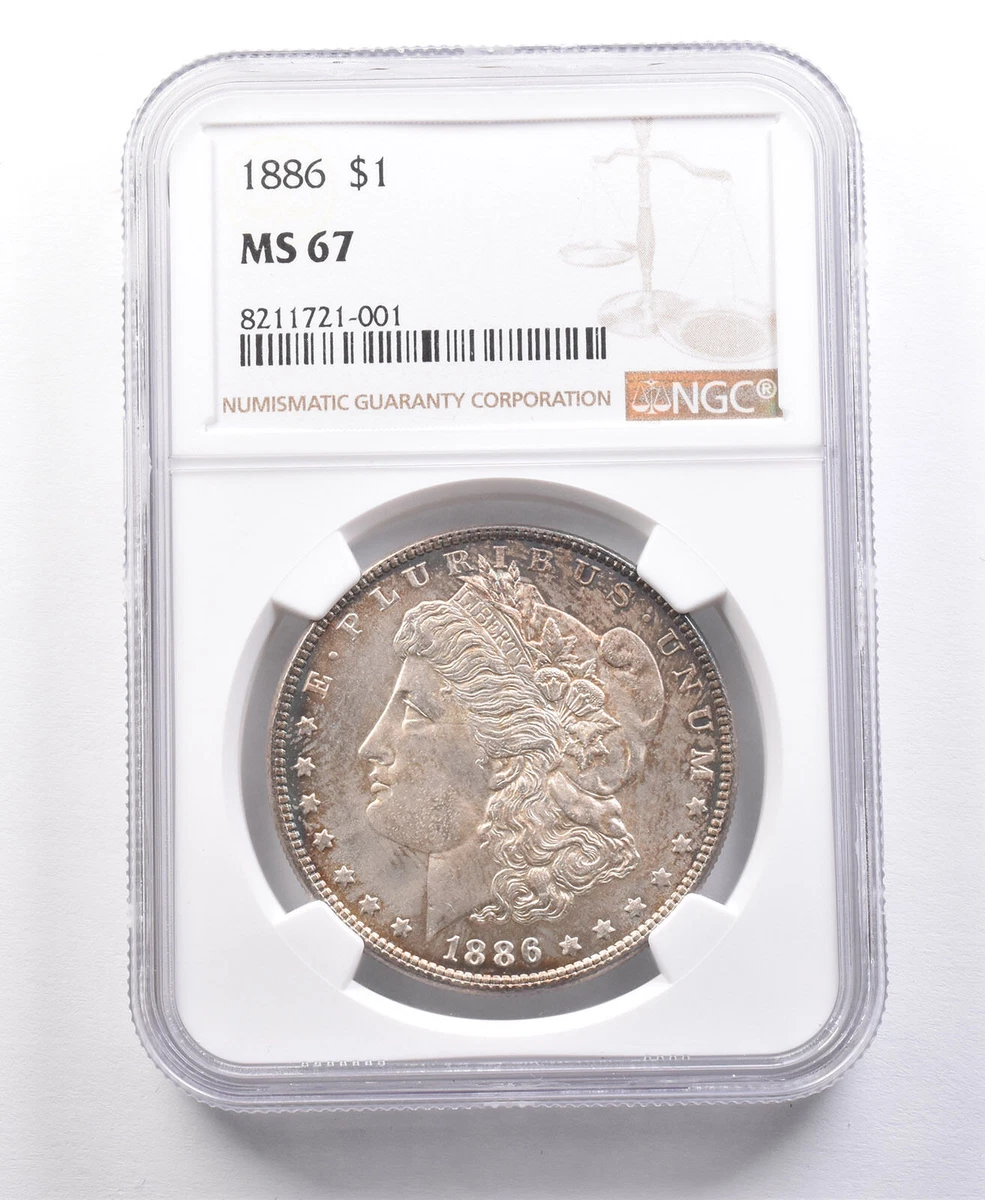 MS 67 Graded 1886 Year Morgan US Dollars (1878-1921) for sale | eBay
