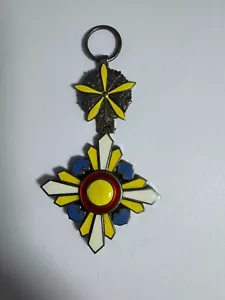 WWII JAPAN MANCHUKUO ORDER OF THE AUSPICIOUS CLOUDS 6TH CLAS. RARE. 21-16 - Picture 1 of 5