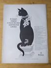 Rolex Watch Print Ad.  Lucky Black Cat, Ephemera. Horology.