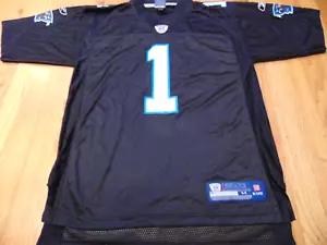 CAMISETA NEGRA REEBOK NFL EQUIPMENT CAROLINA PANTHERS CAM NEWTON TALLA M - Imagen 1 de 4