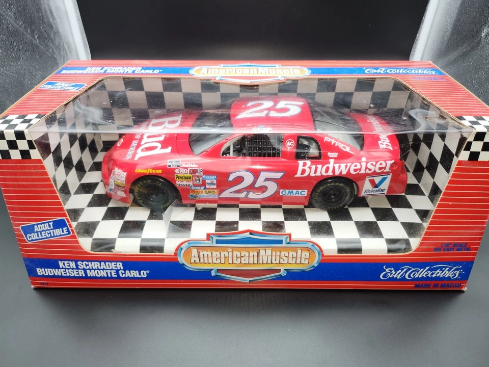 Ertl American Muscle Ken Schrader #25 Budweiser Monte Carlo Nascar 1:18 Diecast - Image 1 of 1