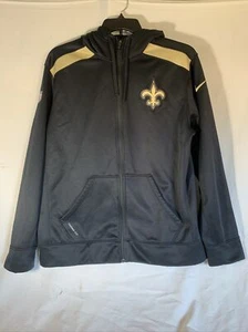 Nike ~New Orleans Saints NFL Zip Up Hoodie Jacket Men's Large - Picture 1 of 13