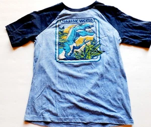 Jumping Beans Boys T-Shirt Jurassic World Blue Dinosaur Short Sleeve Size 12 - Picture 1 of 10