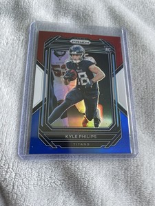 2022 Panini Prizm KYLE PHILIPS Red White Blue Rookie Card #357 Tennessee Titans