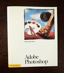 Adobe Photoshop 2.5 Beyond the Basics Manual Vintage Apple Windows - Picture 1 of 4
