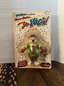Yo Yogi! YOGI BEAR Bend-ems Bendable Figure New Sealed Justoys MOC - Picture 1 of 7