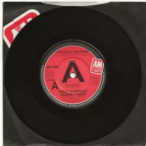 ANDY SUMMERS (POLICE) ROBERT FRIPP I ADVANCE MASKED RARE UK PROMO SINGLE, MINT - Picture 1 of 2