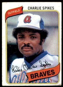 Charlie Spikes 1980 de béisbol Topps #294 - Imagen 1 de 2