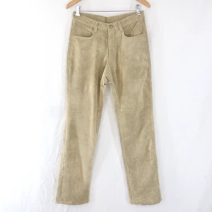 Cord Corduroy Mens Jeans Trousers Beige Slim Straight Fit Pockets Size L 30 BNWT - Picture 1 of 16