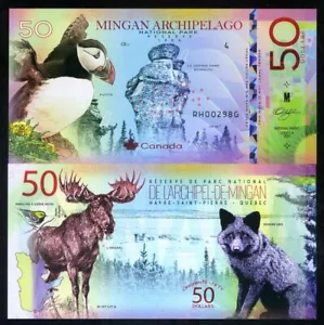 Kanada, Mingan Archipel Nationalpark, Quebec, 50 Dollar, Polymer, 2019 F - Bild 1 von 1