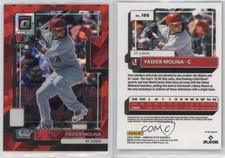 2022 Panini Donruss Optic Red Cracked Ice Prizm /7 Yadier Molina #166